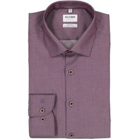 OLYMP Herren Hemd violett Baumwolle von Olymp
