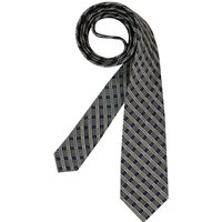 OLYMP Herren Krawatte blau Seide gemustert von Olymp