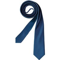 OLYMP Herren Krawatte blau Seide unifarben von Olymp