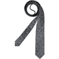 OLYMP Herren Krawatte grau Seide gemustert von Olymp