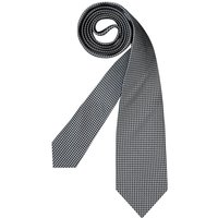 OLYMP Herren Krawatte grau Seide unifarben von Olymp