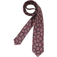 OLYMP Herren Krawatte rot Seide gemustert von Olymp