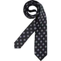 OLYMP Herren Krawatte schwarz Seide gemustert von Olymp