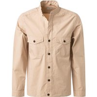 OLYMP Herren Overshirt beige Baumwoll-Stretch von Olymp