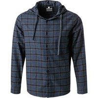 OLYMP Herren Overshirt blau Baumwolle von Olymp