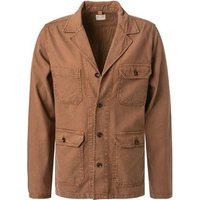 OLYMP Herren Overshirt braun Baumwolle von Olymp