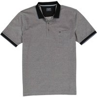 OLYMP Herren Polo-Shirt schwarz meliert von Olymp