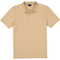 OLYMP Herren Polo-Shirt beige Baumwoll-Piqué von Olymp