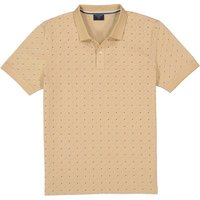 OLYMP Herren Polo-Shirt beige Baumwoll-Piqué von Olymp