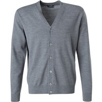 OLYMP Herren Cardigan grau Merinowolle unifarben von Olymp