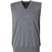 OLYMP Herren Pullunder grau Merinowolle unifarben von Olymp