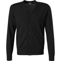 OLYMP Herren Cardigan schwarz Merinowolle unifarben von Olymp