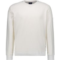 OLYMP Herren Sweatshirt weiß Baumwolle unifarben von Olymp