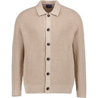 OLYMP Herren Cardigan beige unifarben von Olymp