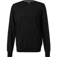 OLYMP Herren Pullover blau Merinowolle unifarben von Olymp