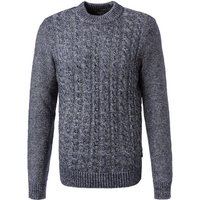 OLYMP Herren Pullover blau unifarben von Olymp