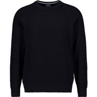 OLYMP Herren Pullover blau Baumwolle unifarben von Olymp