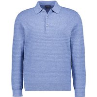 OLYMP Herren Pullover blau Baumwolle unifarben von Olymp
