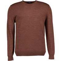 OLYMP Herren Pullover braun Merinowolle unifarben von Olymp