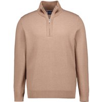 OLYMP Herren Pullover braun unifarben von Olymp