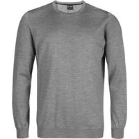 OLYMP Herren Pullover grau Merinowolle unifarben von Olymp