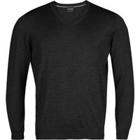 OLYMP Herren Pullover grau Merinowolle unifarben von Olymp