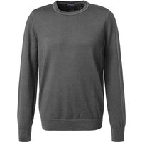 OLYMP Herren Pullover grau Schurwolle unifarben von Olymp