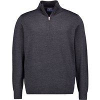 OLYMP Herren Troyer grau Merinowolle unifarben von Olymp