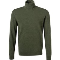 OLYMP Herren Rollkragenpullover grün unifarben von Olymp