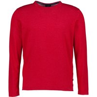 OLYMP Herren Pullover rot Baumwolle unifarben von Olymp