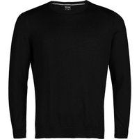 OLYMP Herren Pullover schwarz Merinowolle unifarben von Olymp