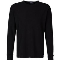 OLYMP Herren Pullover schwarz Baumwolle unifarben von Olymp