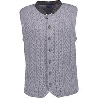 OLYMP Herren Strickweste grau unifarben von Olymp