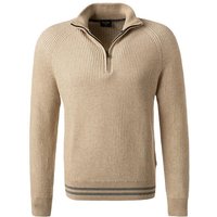 OLYMP Herren Troyer beige Baumwolle unifarben von Olymp