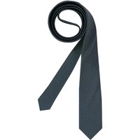OLYMP Herren Krawatte blau Gemustert von Olymp