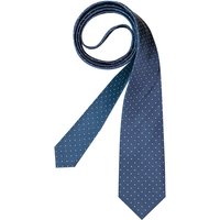 OLYMP Herren Krawatte blau Seide Gemustert von Olymp
