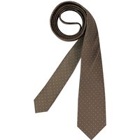 OLYMP Herren Krawatte braun Gemustert von Olymp