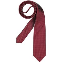 OLYMP Herren Krawatte rot Seide unifarben von Olymp