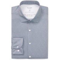 OLYMP Level Five, Body Fit, 24/Seven Dynamic Flex Jersey-Hemd mit Muster in 41XS von Olymp