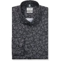 OLYMP Level Five, Body Fit, Baumwollhemd mit floralem Print in 42XS von Olymp