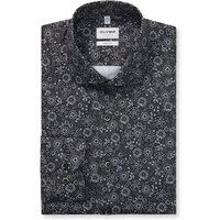 OLYMP Level Five, Body Fit, Etralanges Hemd mit Print in 40XSL von Olymp
