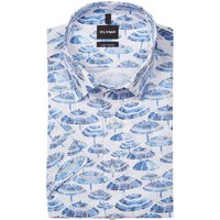 OLYMP Luxor, Comfort Fit, Bügelfreies Kurzarmhemd mit Sonnenschirm-Print von Olymp