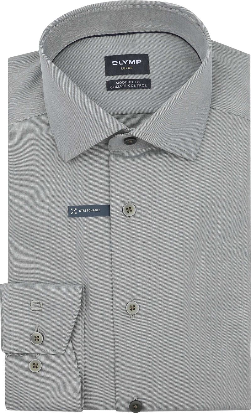 OLYMP Luxor 24/Seven Hemd Grün - Größe 48 von Olymp