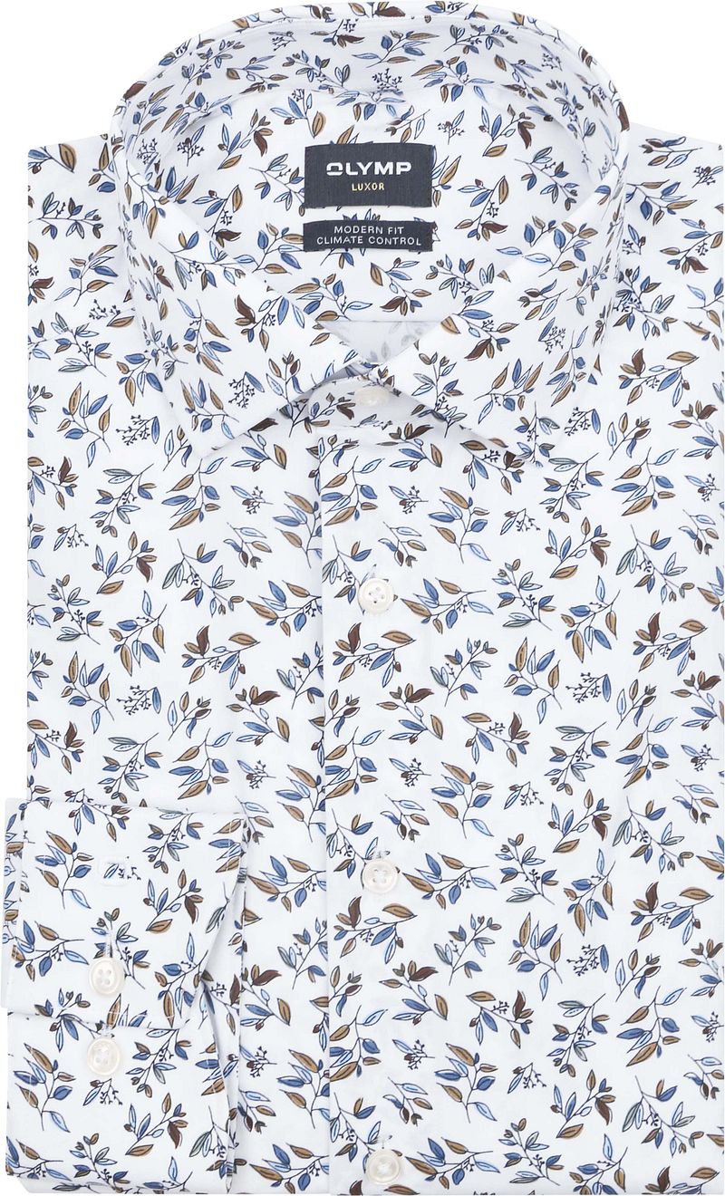 OLYMP Luxor Hemd 24/Seven Flowers Multicolour - Größe 44 von Olymp