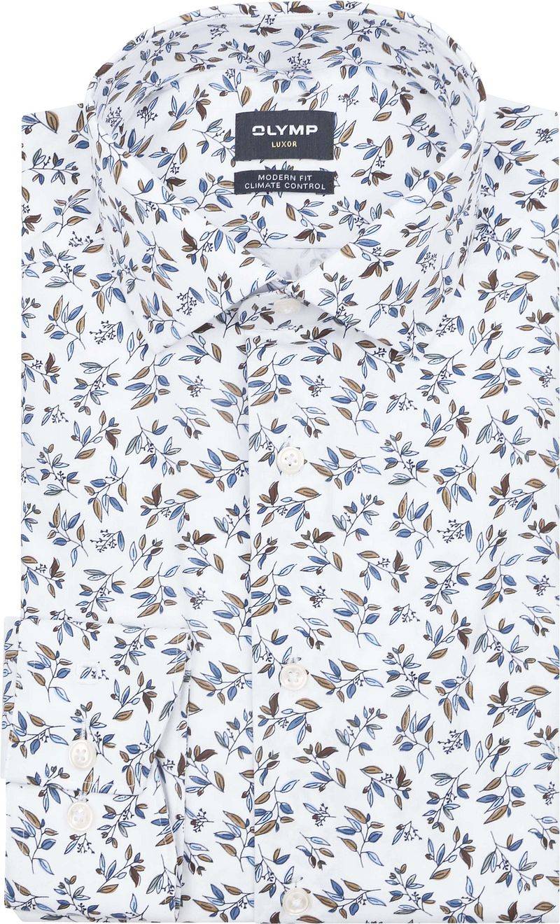 OLYMP Luxor Hemd 24/Seven Flowers Multicolour - Größe 44 von Olymp
