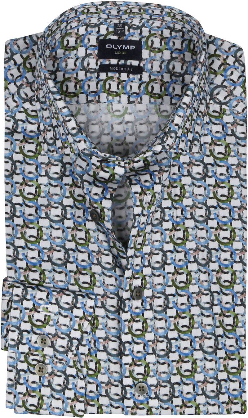 OLYMP Luxor MF Hemd Zirkels Mehrfarbig - Größe 38 von Olymp
