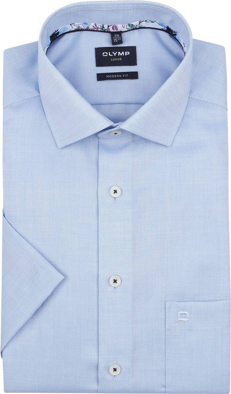OLYMP Modern-Fit Kurzarm Blau - Größe 45 von Olymp