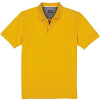 OLYMP Herren Polo-Shirt gelb Baumwoll-Piqué von Olymp