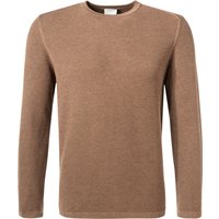 OLYMP Herren Pullover braun Mikrofaser unifarben von Olymp