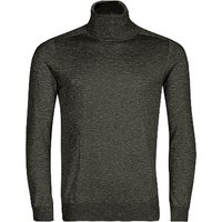 OLYMP Herren Rollkragenpullover grau Merinowolle unifarben von Olymp